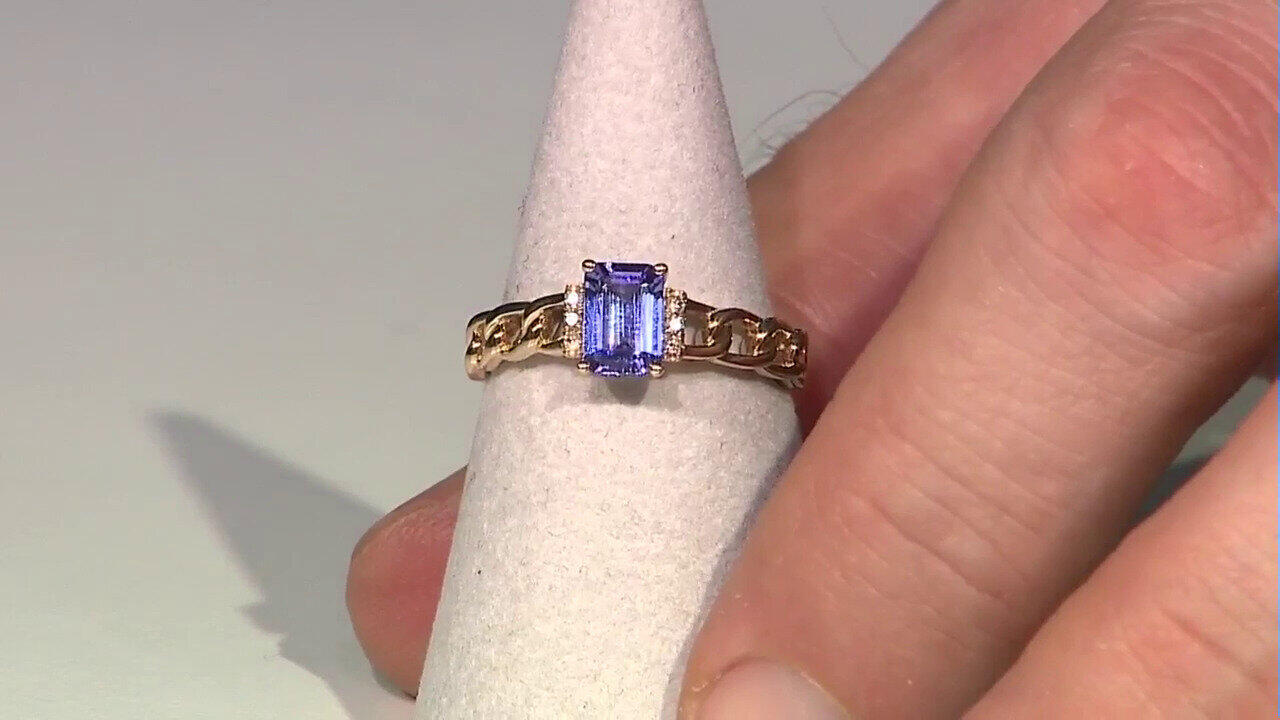 Video Bague en or et Tanzanite AAA (CIRARI)