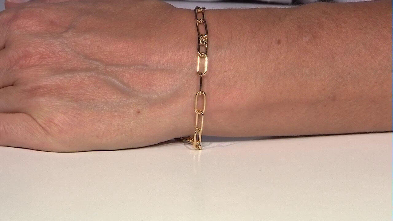 Video VS1 Champagner-Brillant-Silberarmband