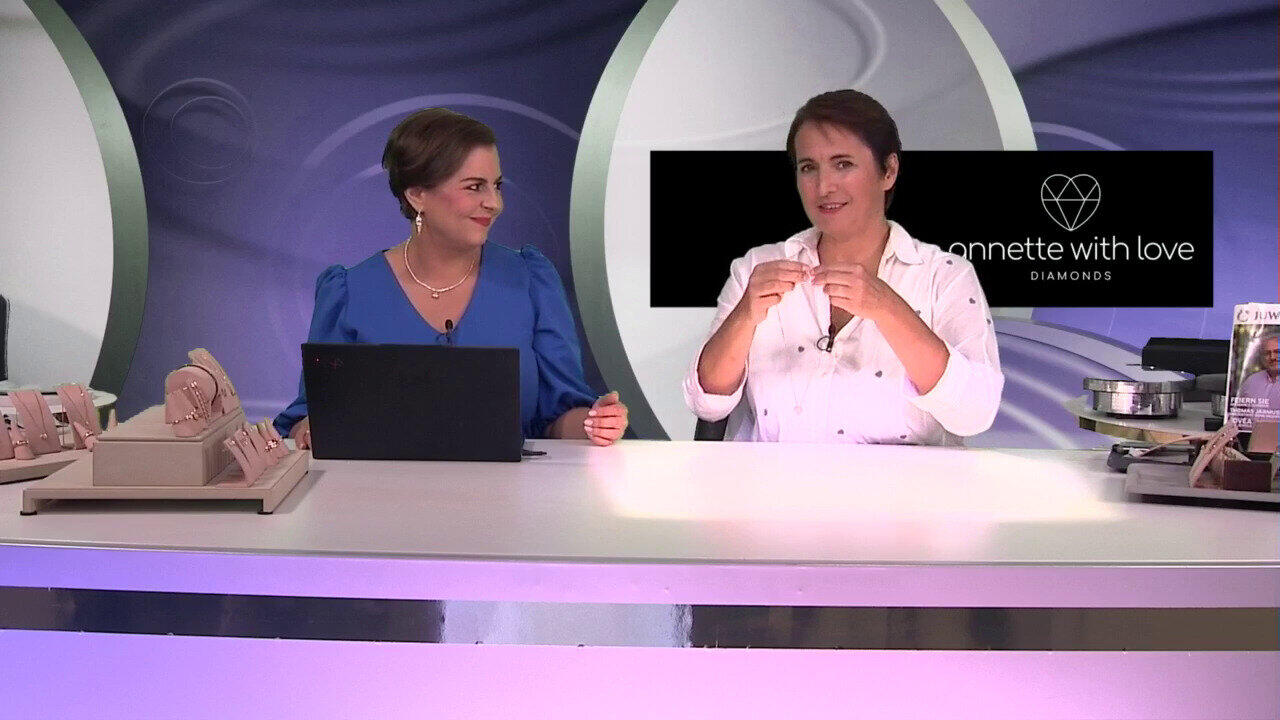 Video SI1 Argyle-Rose de France-Brillant-Goldanhänger (Annette)