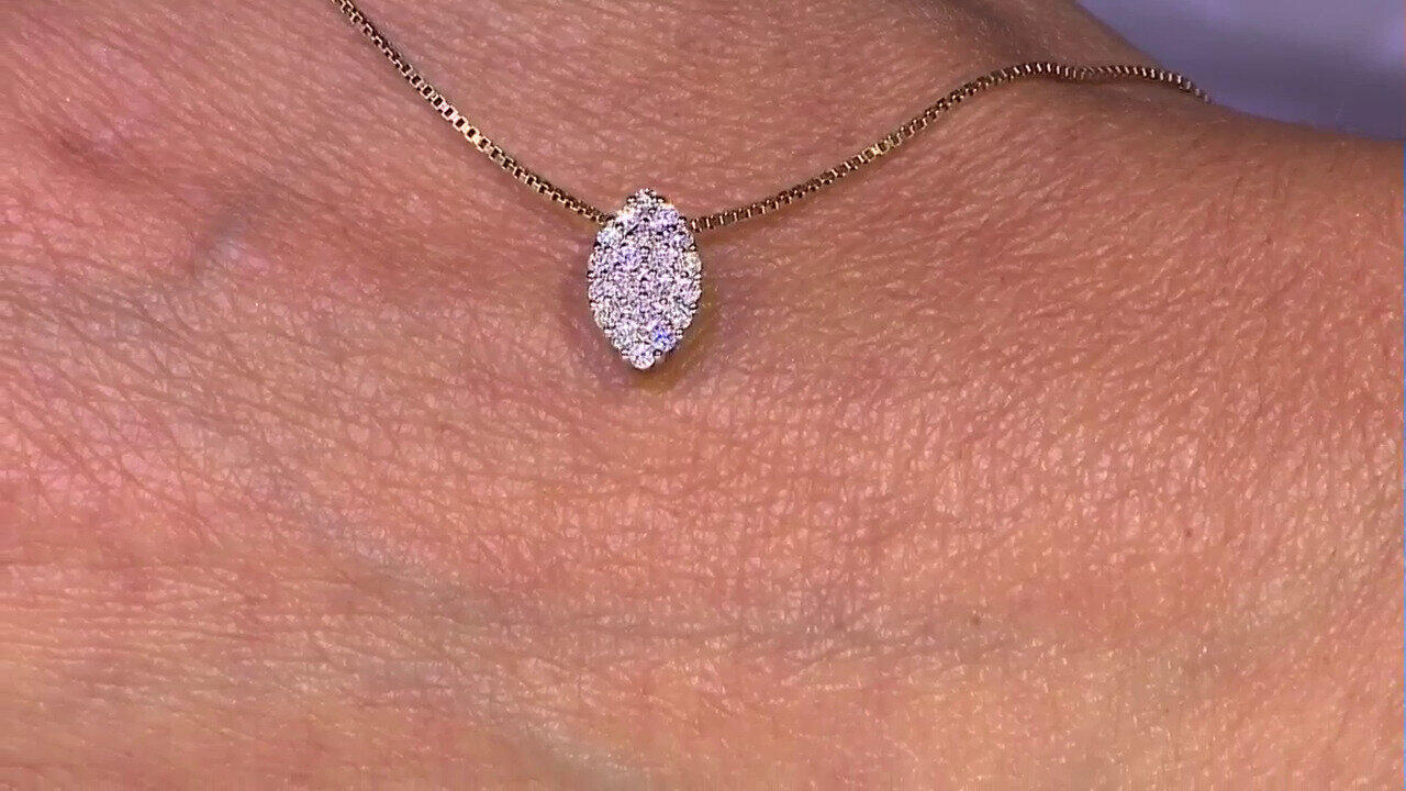 Video Colgante en oro con Diamante SI2 (G)  (Annette)