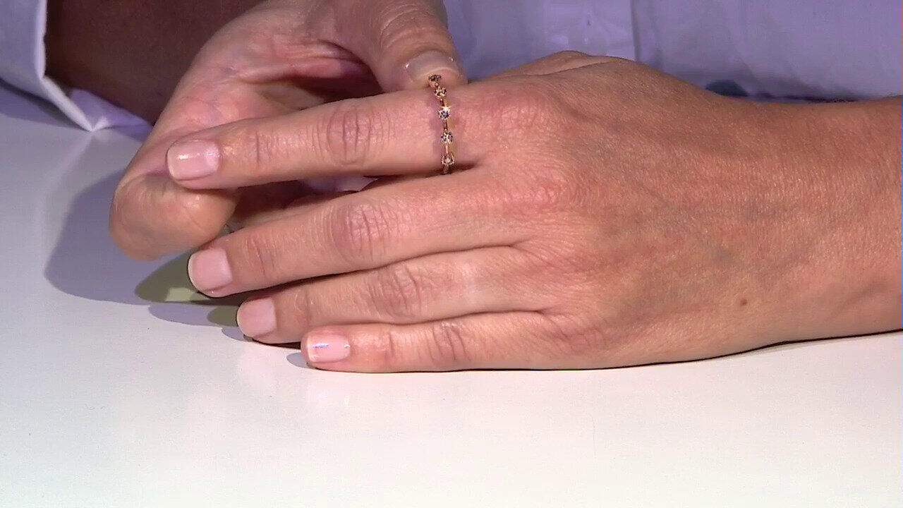 Video 9K SI1 Argyle Rose De France Diamond Gold Ring (Annette)