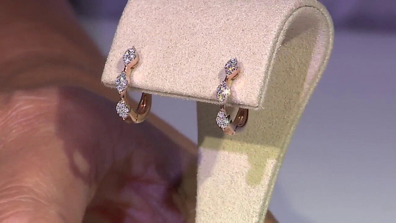 Video Orecchini in oro con Diamante SI1 (G) (Annette)
