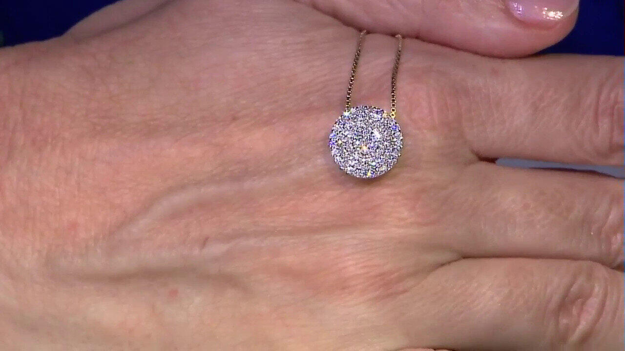Video Colgante en oro con Diamante SI1 (G) (Annette)