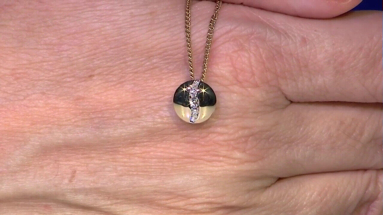 Video SI1 (G) Brillant-Goldanhänger (Annette)