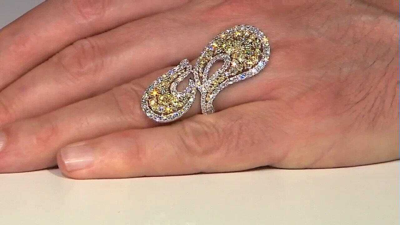 Video Gelber SI2 Brillant-Goldring (CIRARI)