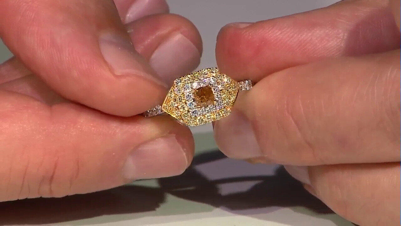 Video Gelber SI2 Brillant-Goldring (CIRARI)