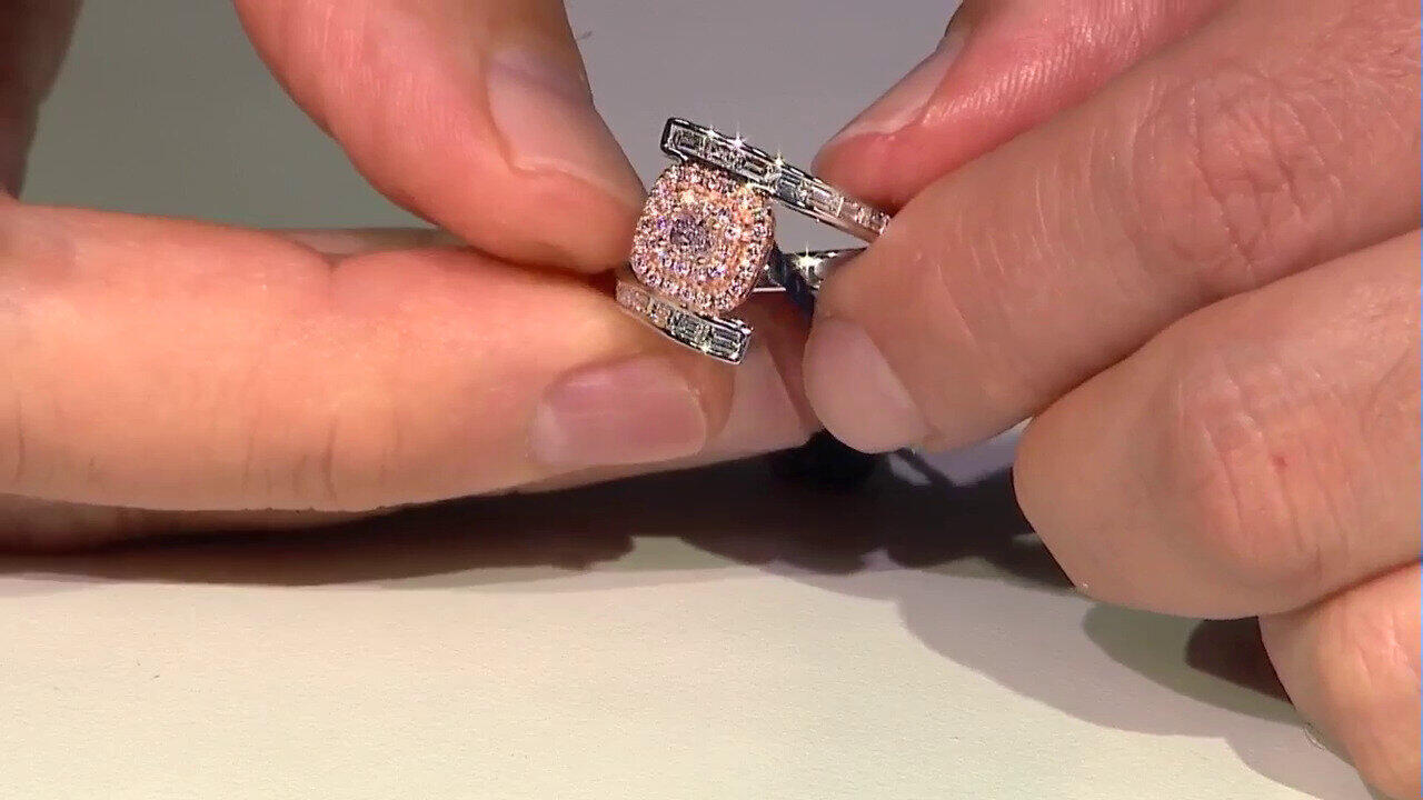 Video Bague en or et Diamant rose I1 (CIRARI)