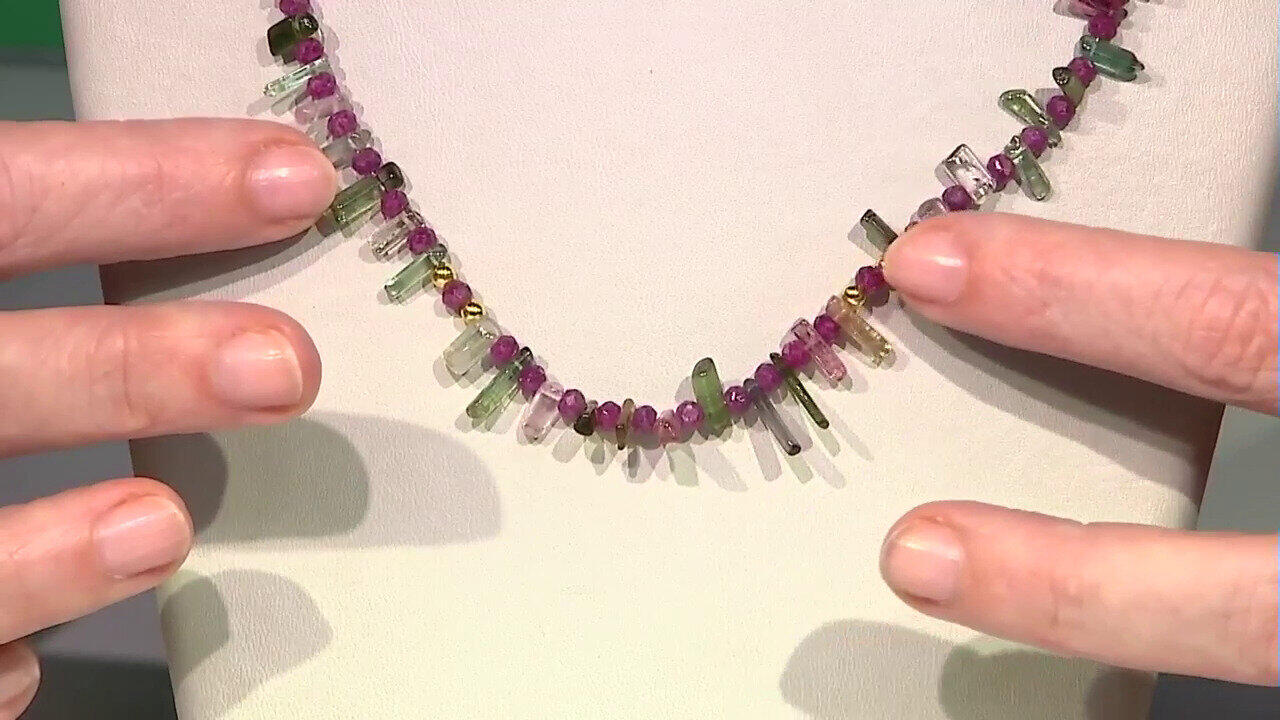 Video Collana in argento con Tormalina (Riya)
