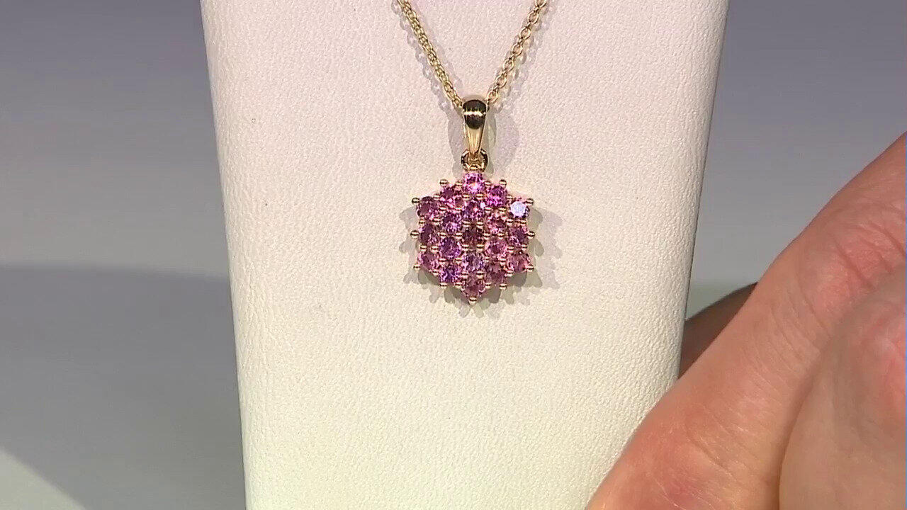 Video Brazilian Pink Tourmaline Silver Necklace