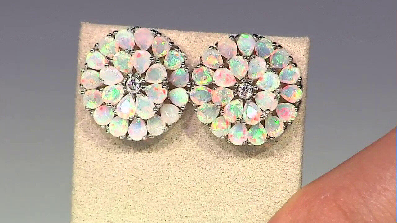 Video Orecchini in argento con Opale di Welo