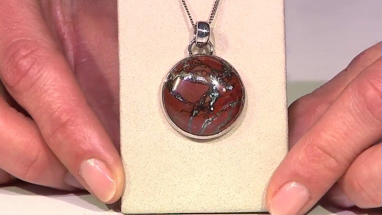 Video Pendentif en argent et Zarinite (Bali Barong)