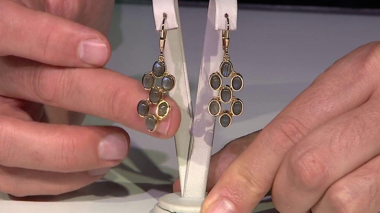 Video Orecchini in argento con Labradorite Blu Maniry (KM by Juwelo)