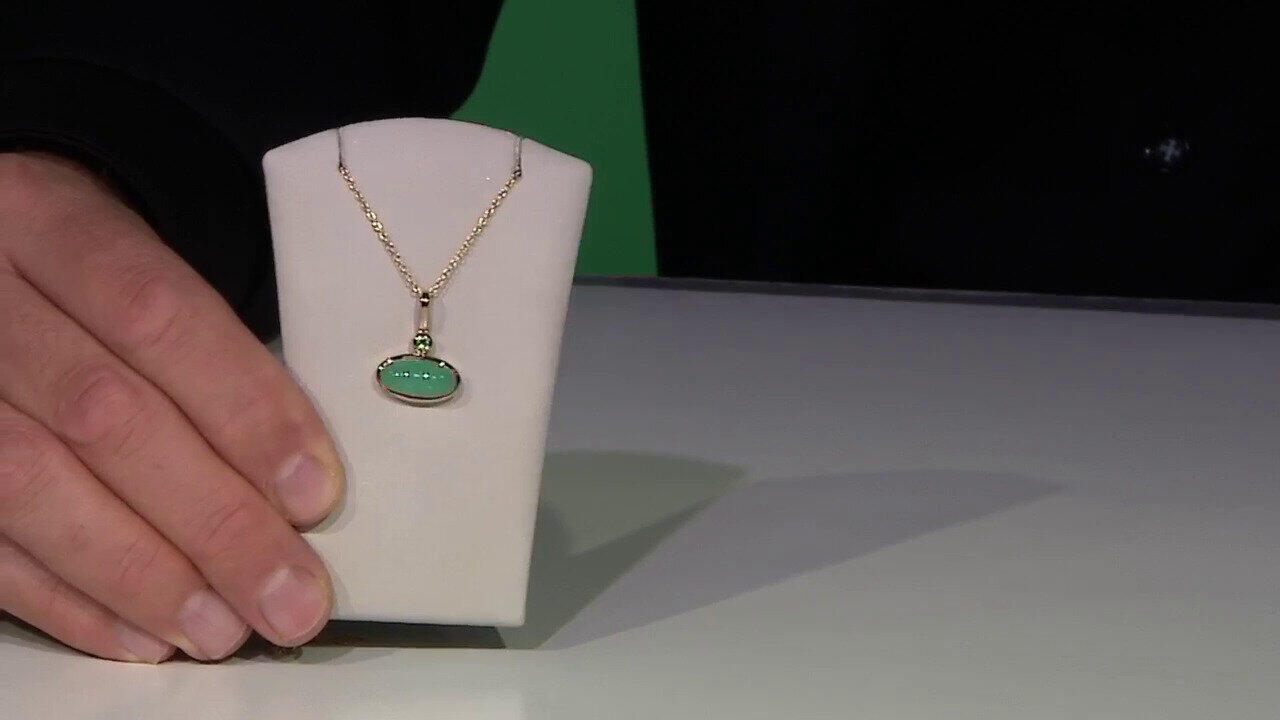 Video Collar en plata con Crisoprasa (KM by Juwelo)