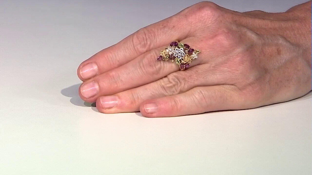 Video Zilveren ring met peridoots