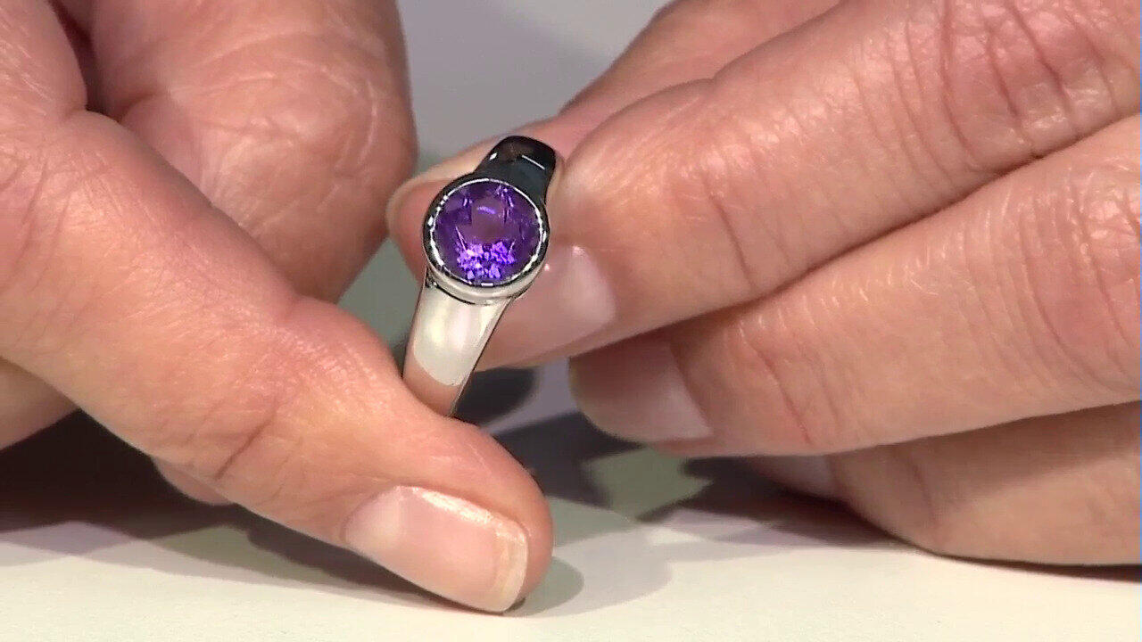 Video Sibirischer Amethyst-Silberring
