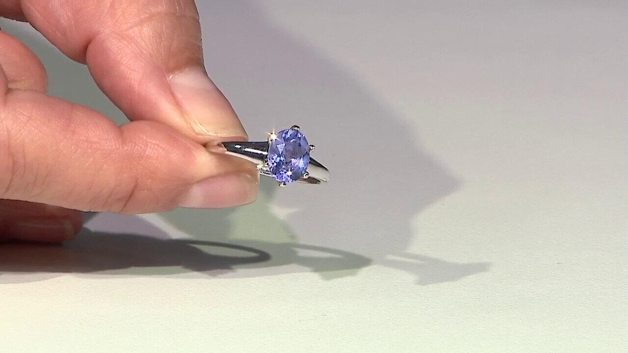 Video Zilveren ring met een kleurwissel fluoriet