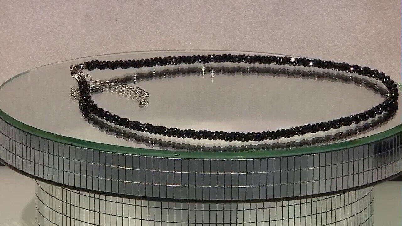 Video Collier en argent et Spinelle noir