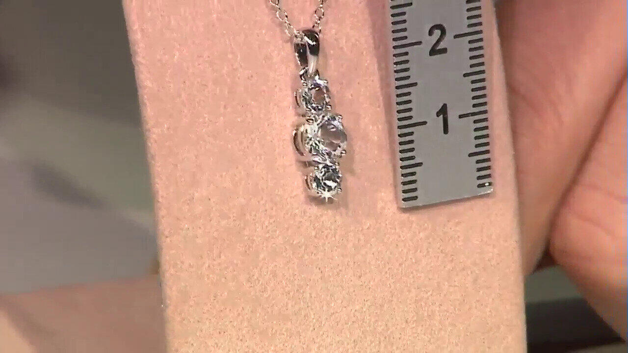 Video Collier en argent et Topaze blanche