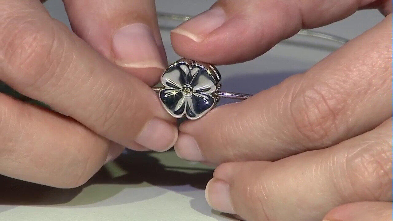 Video Colgante en plata con Zafiro amarillo (Annette)
