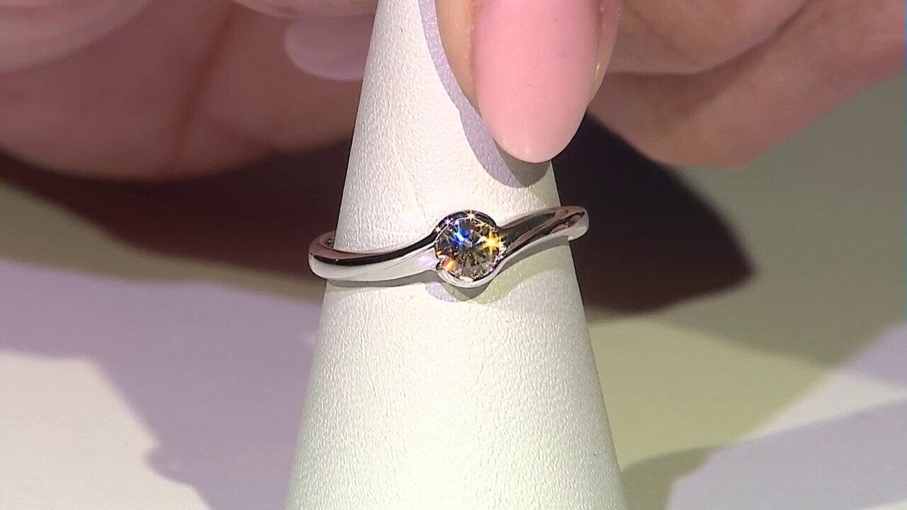 Video Anillo en oro con Diamante rosa de Francia de Argyle VS1 (Annette)