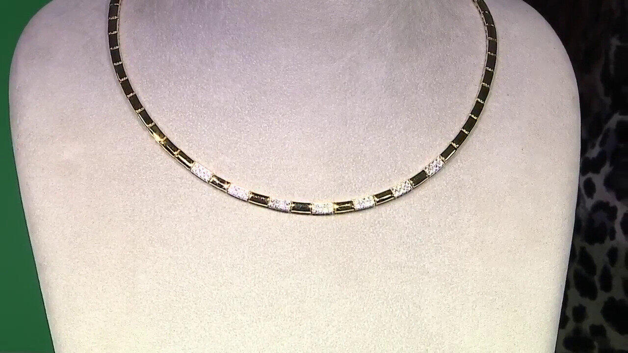 Video Collier en argent et Zircon (Adela Silber)
