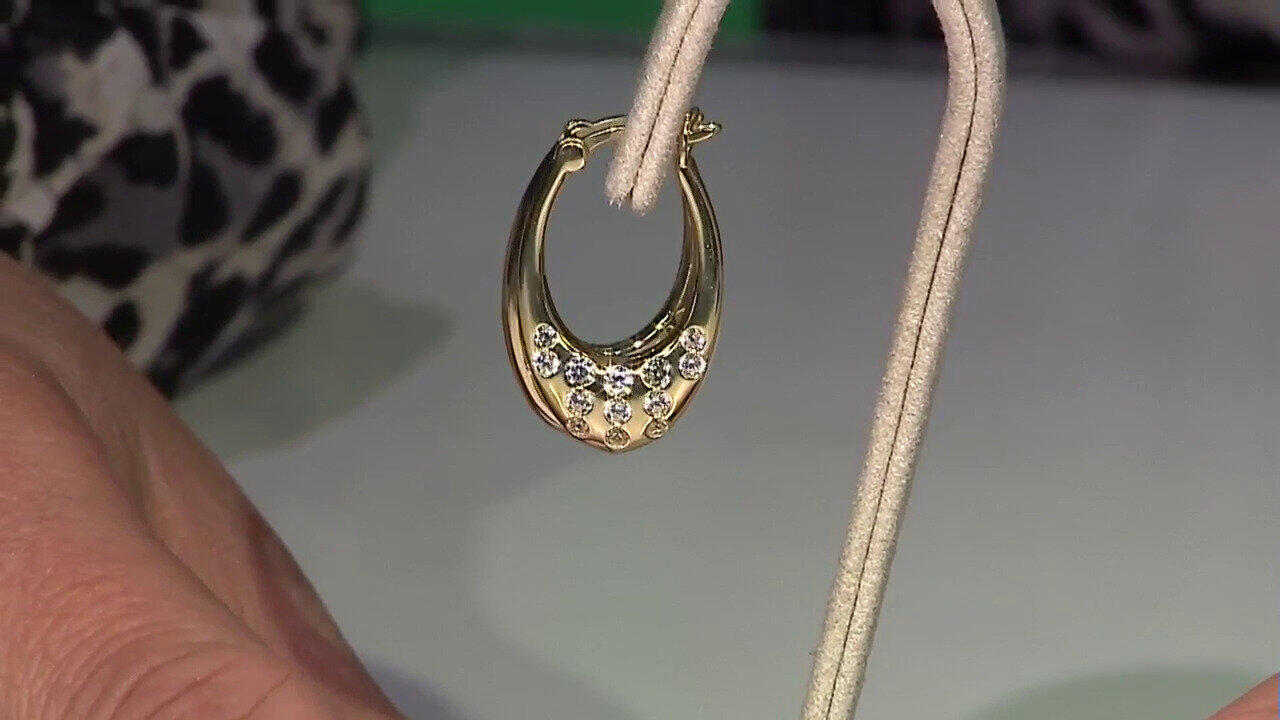 Video Boucles d'oreilles en argent et Zircon (Adela Silber)