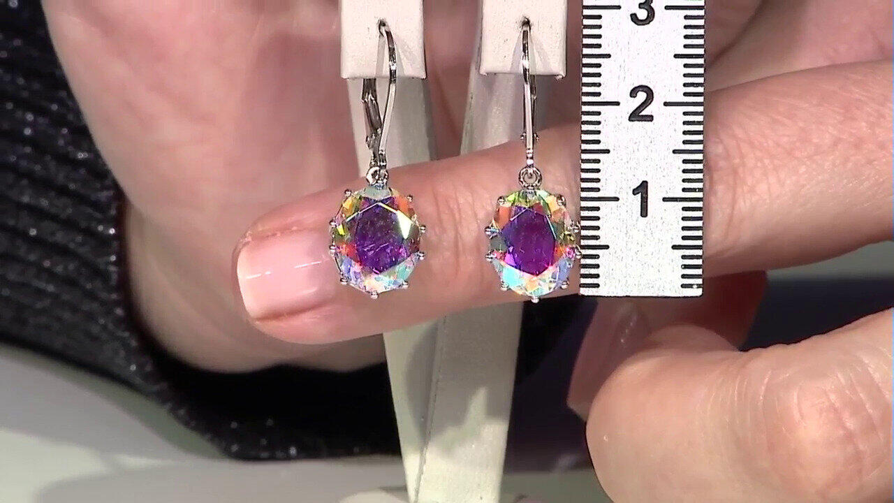 Video Boucles d'oreilles en argent et Quartz Rayon de Lune