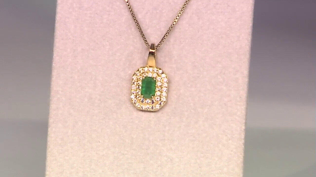 Video Ciondolo in argento con Smeraldo Zambia