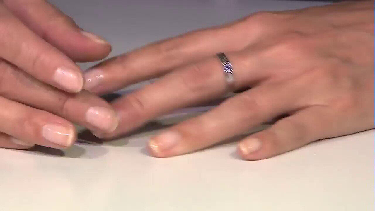 Video Zilveren ring met een tanzaniet (Pallanova)