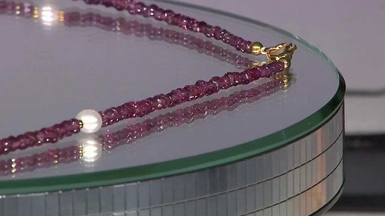 Video Collana in argento con Granato d’India