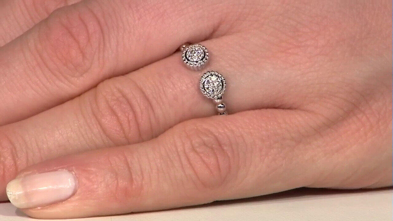 Video Anello in argento con Zircone (de Melo)