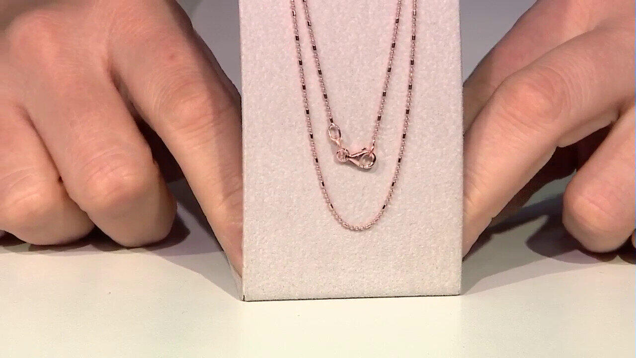 Video Silberhalskette - 2,06 g - 45 cm - rosévergoldet