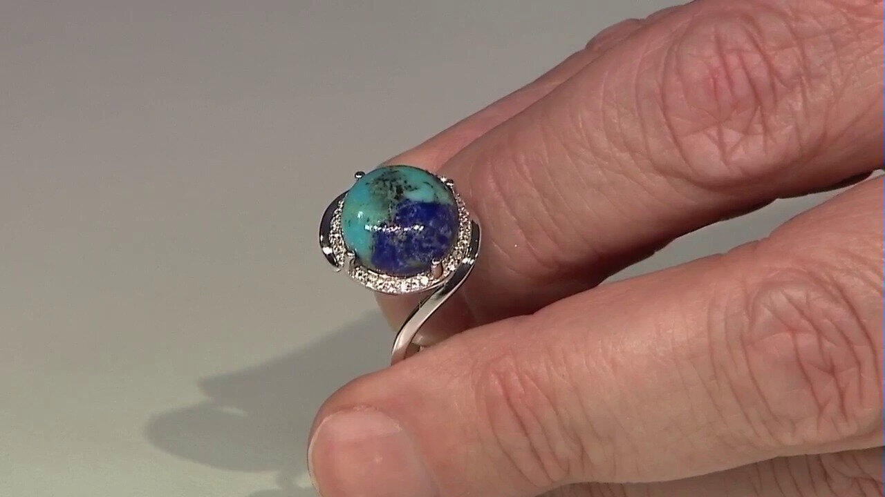 Video Anillo en plata con Piedra preciosa