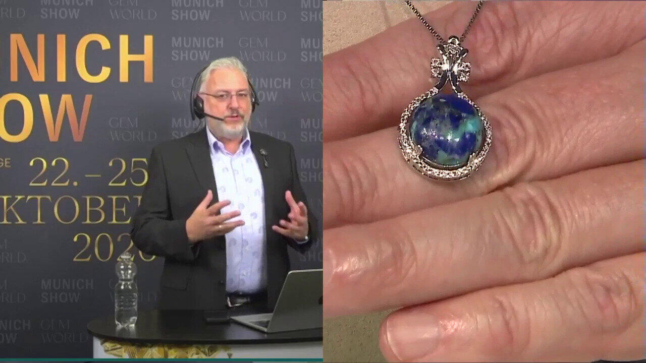 Video Colgante en plata con Piedra preciosa