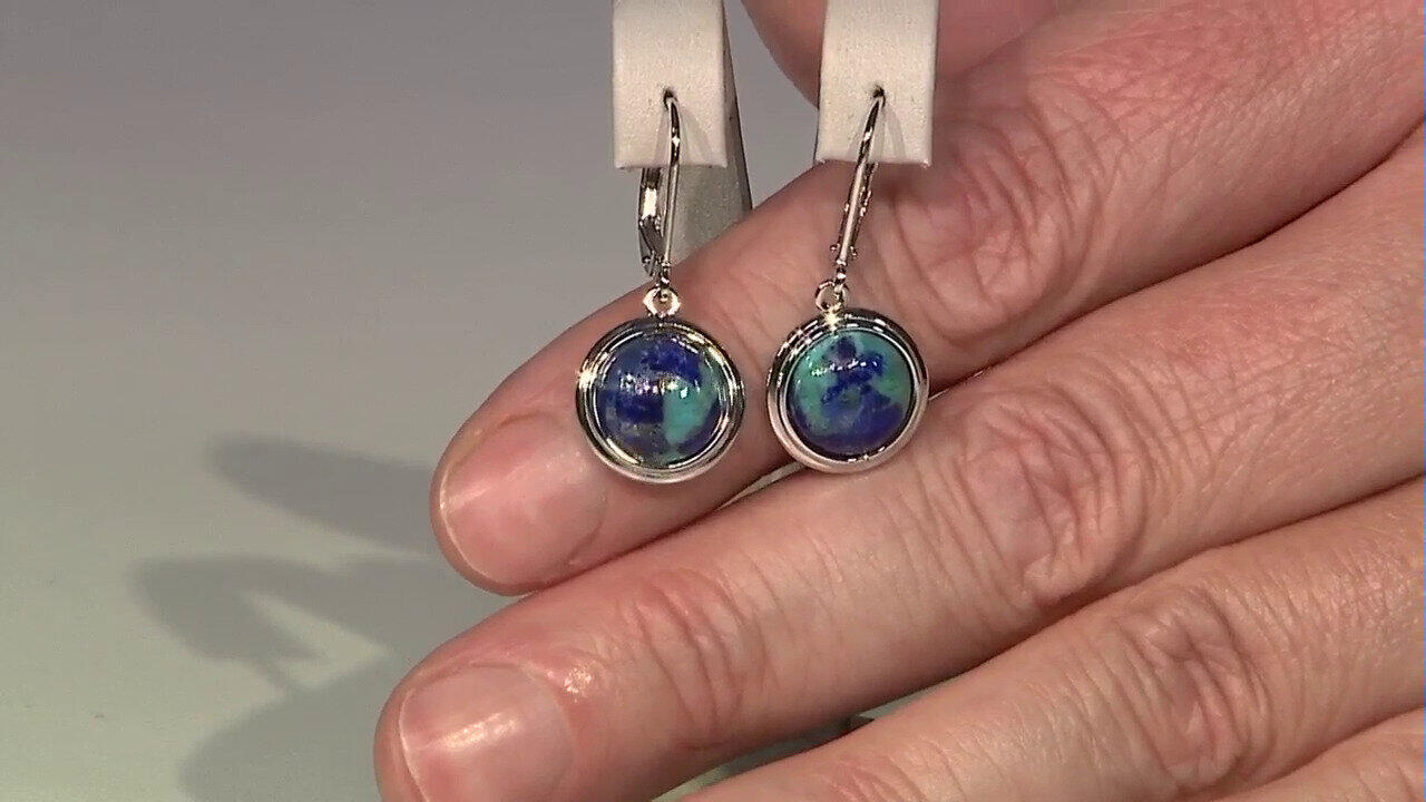 Video Multi Gem Silver Earrings