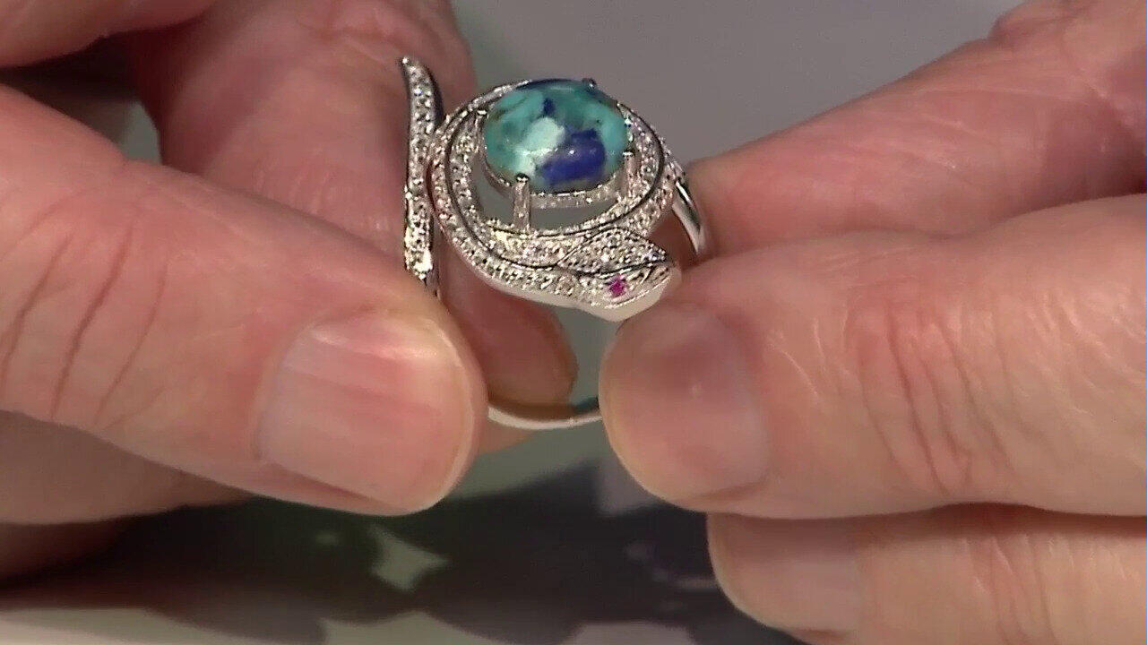 Video Anillo en plata con Piedra preciosa