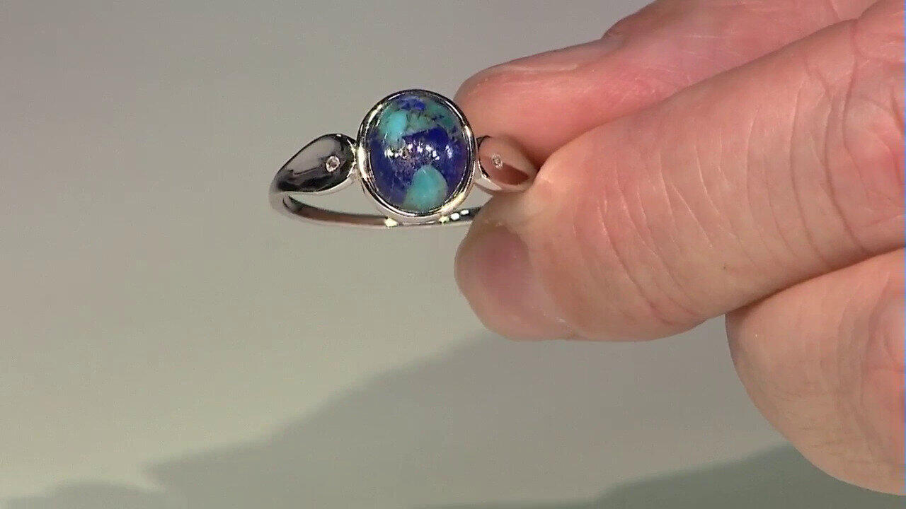 Video Bague en argent et Pierre fine