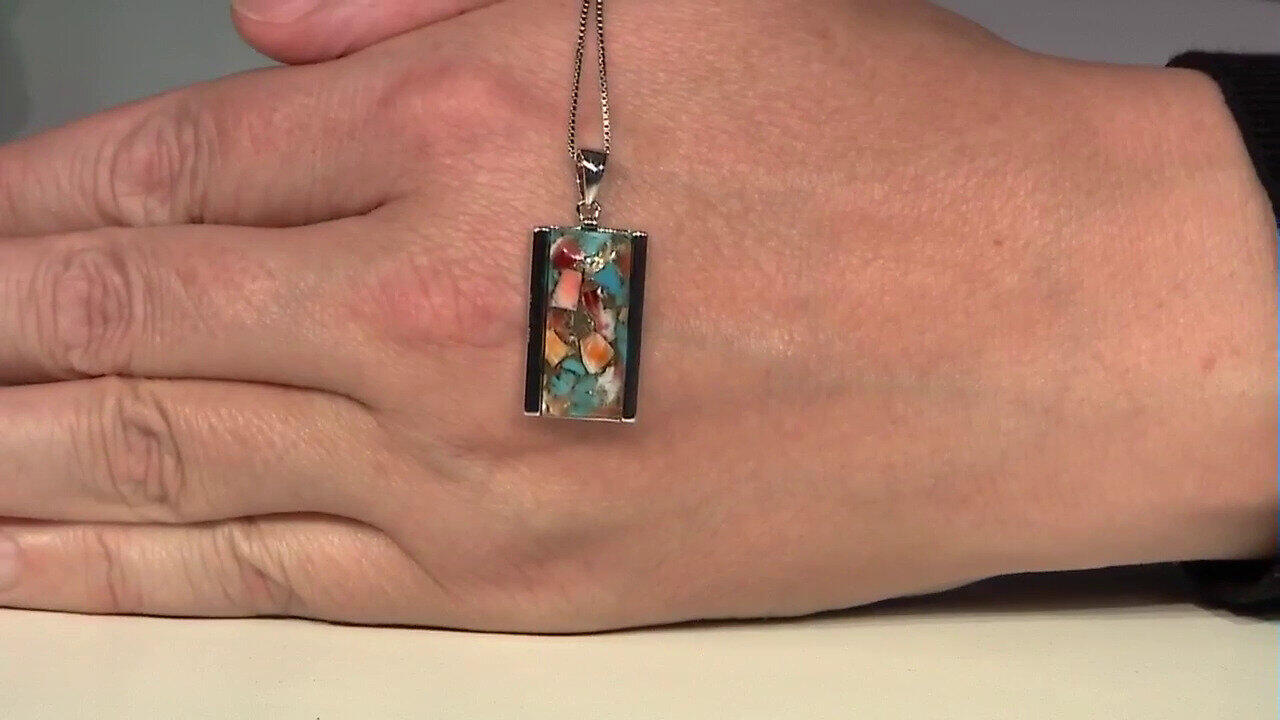 Video Pendentif en argent et Pierre fine