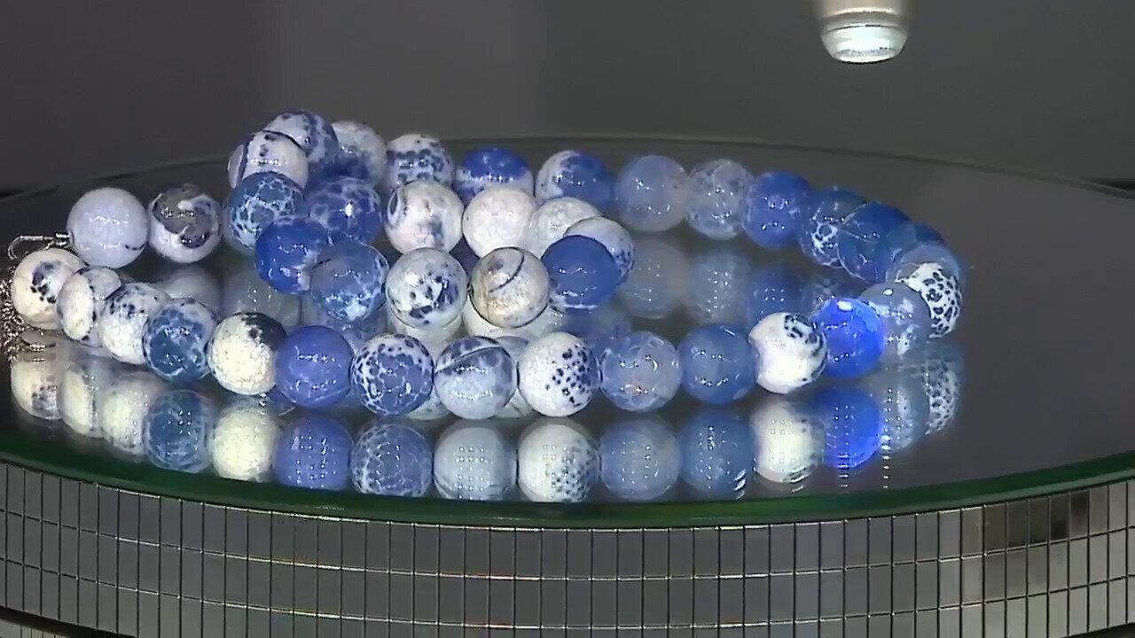 Video Collana in argento con Agata Blu