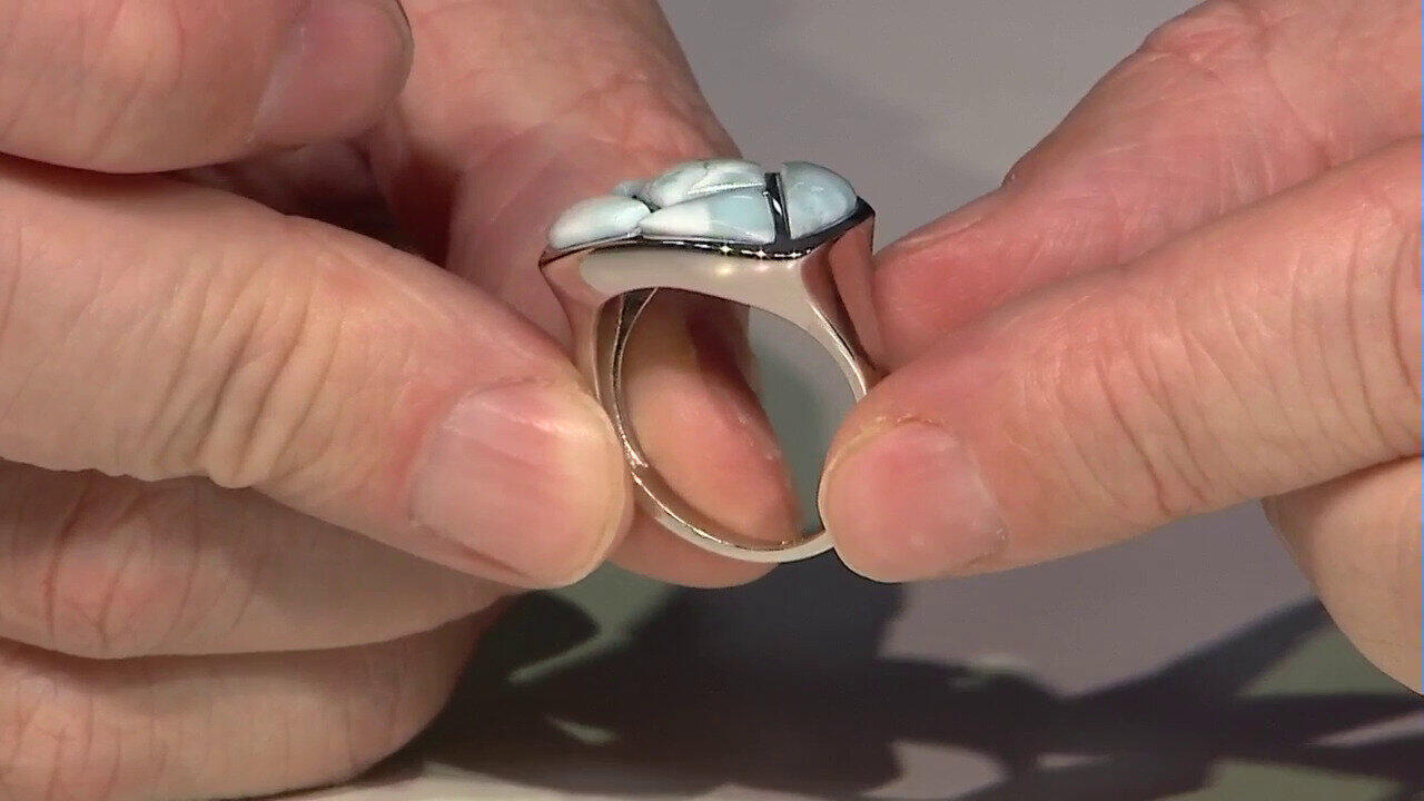 Video Anillo en plata con Larimar