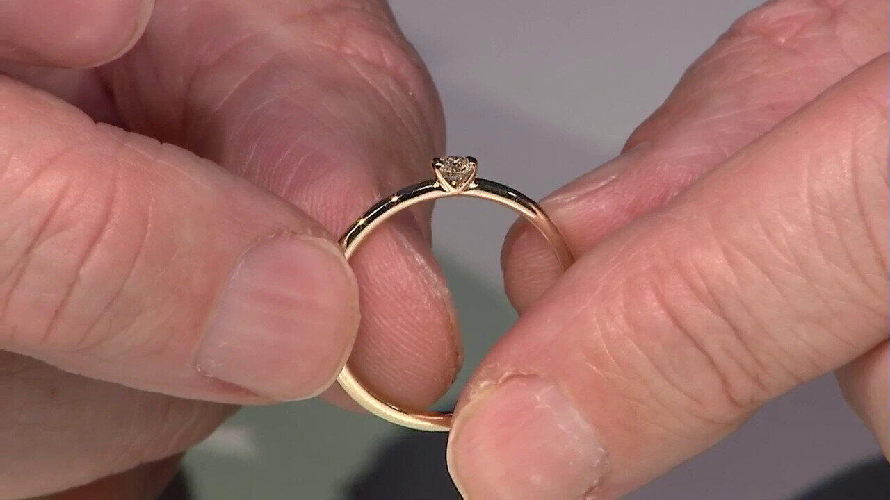 Video Gouden ring met een IF (G) Diamant