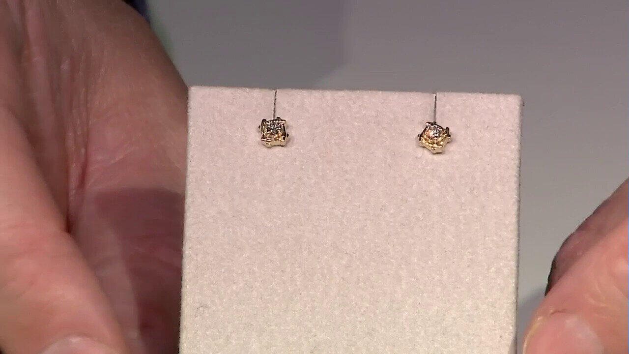 Video Boucles d'oreilles en or et Diamant IF (G)