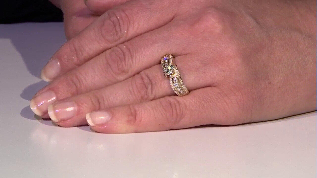 Video Anello in oro con Diamante SI1 (G) (Annette)