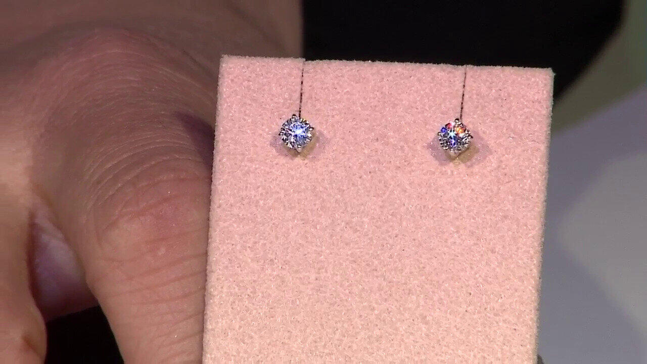 Video SI1 (G) Brillant-Goldohrringe (Annette)