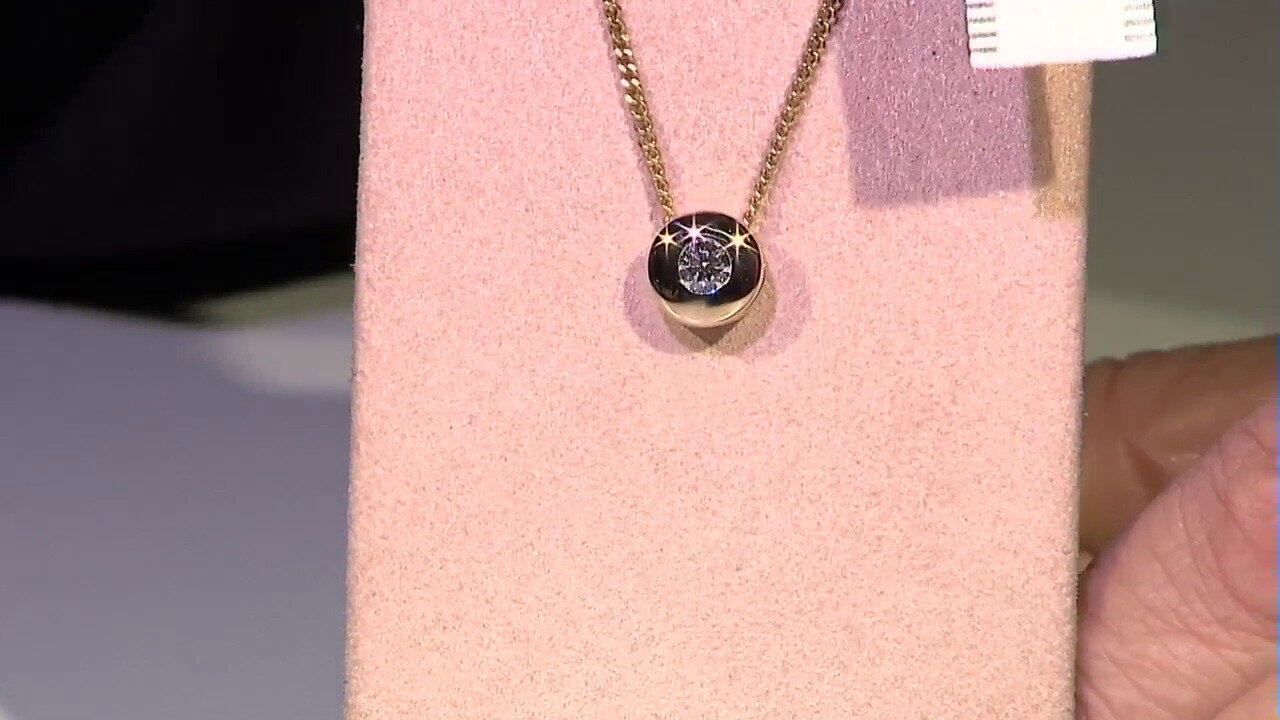 Video Pendentif en or et Diamant IF (D) (Annette)
