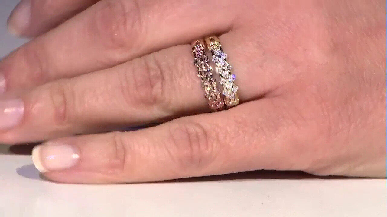 Video 9K SI1 (G) Diamond Gold Ring (Annette)