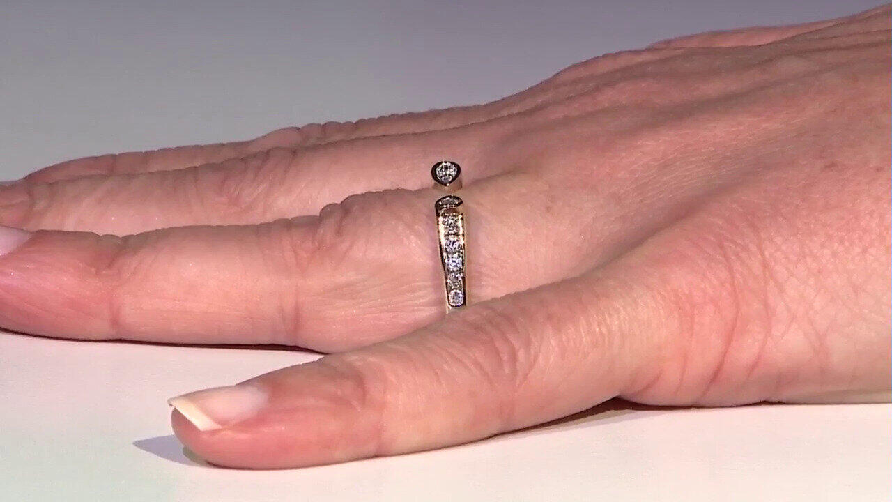 Video Anello in oro con Diamante SI1 (G) (Annette)