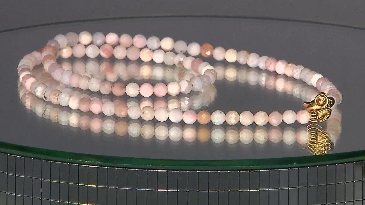 Video Collana in argento con Opale Rosa