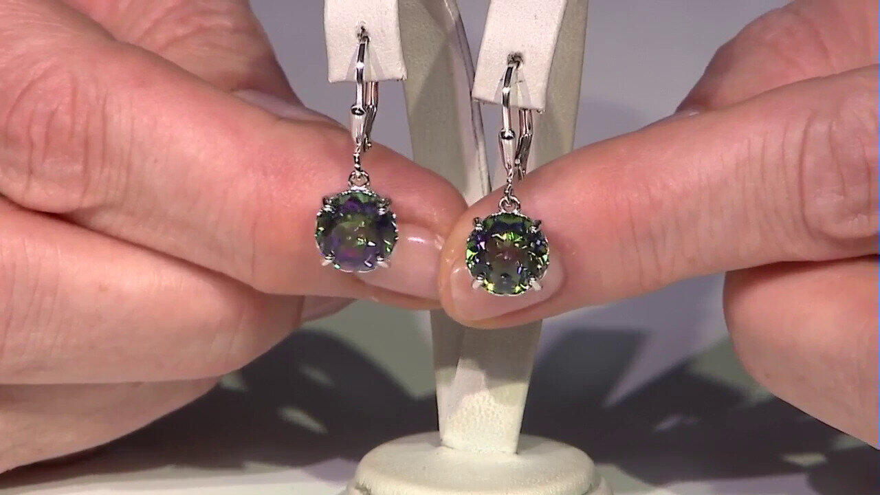 Video Zilveren oorbellen met mystieke kwartskristallen