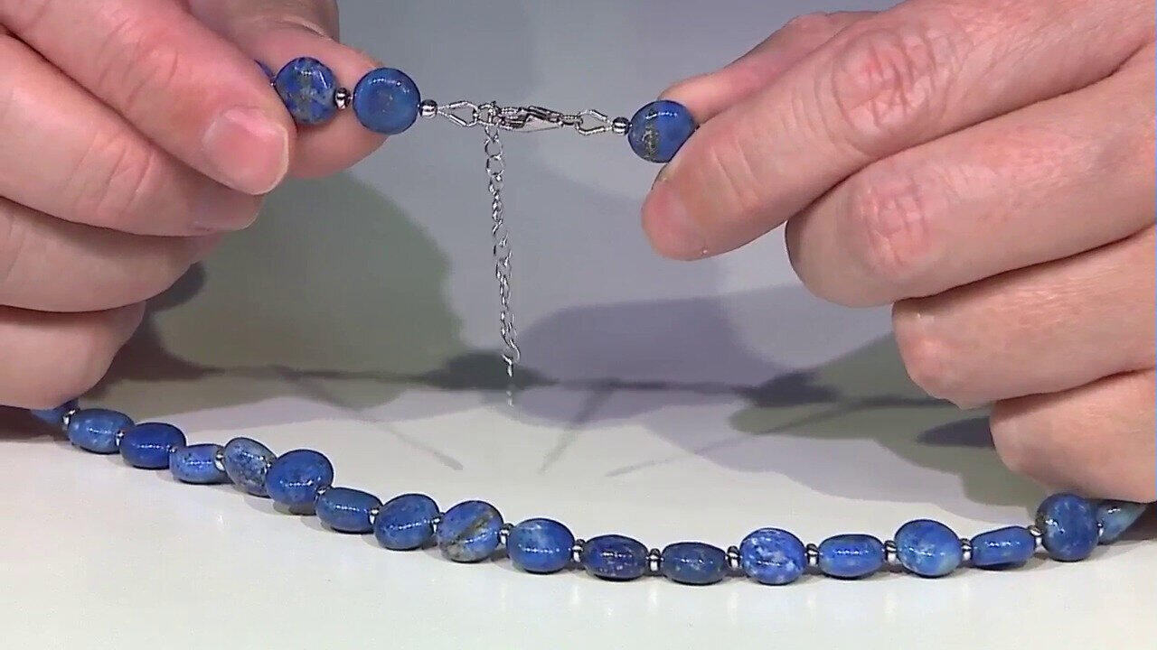 Video Collar en plata con Lapislázuli